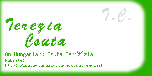 terezia csuta business card